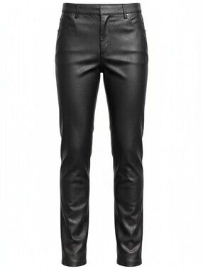 Pier Antonio Gaspari Vegan Leather Straight-Leg Pants EU 46 / US 10 NWT